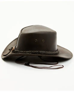 Bullhide Kids' Cedar Grove Leather Outback Hat 7 Bullhide Kids' Cedar Grove Leather Outback Hat -Western Cowboy Equipment Store 282B40 7010 P3