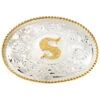 Montana Silversmiths Men's Initial "S" Buckle