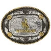 Cody James Men's Oval Wyoming Belt Buckle